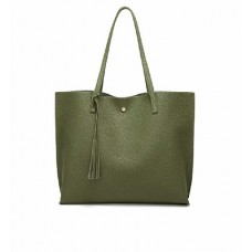 Women's Soft Faux Leather Tote Shoulder Bag